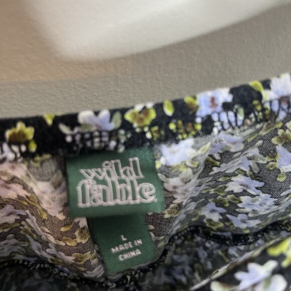 Floral Sleeveless Mini Dress Lavender Womens L Strappy Cottagecore Romantic Y2K - Picture 4 of 6